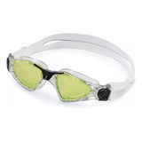 Óculos Natação Polarizado Aqua Sphere Kayenne Profissional Cor Transparente Com Preto/ Lente Polarizada Verde