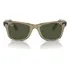 Óculos Para Sol Quadrado Ray-ban Wayfarer Rb2140 1387/31 50 Armação Cinza Listrado Fotocromático Haste Cinza Listrado Fotocromático Lente Verde G-15