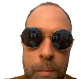 Oculos Rodado Azul Espelhado