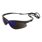 Óculos Segurança Esportivo Nemesis Azul Espelhado Uv