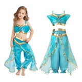 Oferta Fantasia Infantil Jasmine Odalisca Luxo Festa Aladdin