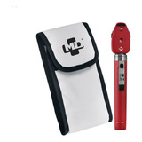 Oftalmoscópio Md Omni 3000 Led Com Estojo Macio Cor Vermelho