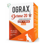 Ograx Derme 20 C/ 30 Cápsulas Cães Avert Original Com Nota