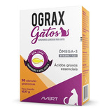 Ograx Gatos Com 30 Capsulas Ômega