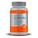 Óleo De Alho Cru 500mg 60 Cáps Lauton - Ação Antinflamatória