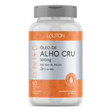 Óleo De Alho Cru Lauton Nutrition 500mg 60 Cápsulas
