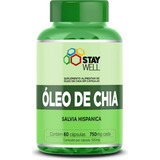 Óleo De Chia 750mg Extra Virgem Prensado A Frio - Stay Well - 60 Cápsulas