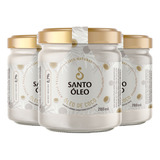 Óleo De Coco Extravirgem Polpa Santo Óleo 3 X 200ml
