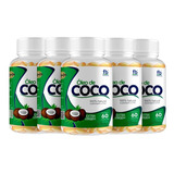 Óleo De Coco Force Do Brasil - Puro 5 Unidades De 60 Caps