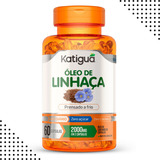 Oleo De Linhaça Dourada 1000mg - Katigua - 60 Capsulas Sabor Sem Sabor