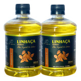 Óleo De Linhaça Dourada Puro 100% Natural 500ml Kit C 2u Lió