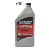 Óleo De Motor Quicksilver Mineral Tc-w3 2 Tempos Para Veículos Náuticos 1 Kit De 30 Unidades / 30l