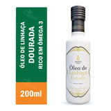 Óleo De Semente De Linhaça Dourada Puro 200ml