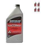 Óleo Motores De Popa 2t Quicksilver Tcw3 1 Litro Kit C/4