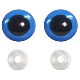 Olho Grande Com Trava Azul Amigurumi