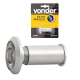 Olho Mágico Porta Madeira Cromado 35 A 50mm Visor 200º