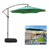 Ombrelone Com Base Lateral Suspenso Piscina