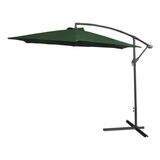 Ombrelone Suspenso Base Lateral 3,00m Verde