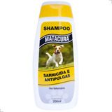 Onde Cachorro Pega Pulga Shampoo Matacura Cães 200 Ml