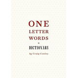 One-letter Words, A Dictionary
