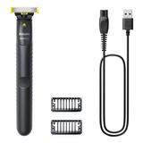 Oneblade Philips Qp1424/10 Cinza E Verde (2 Pentes 1 Lamina)