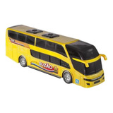Ônibus C/ 2 Andares Mini Buzão 25 Cm Escala 1/48 Amarelo 503