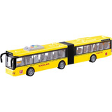 Ônibus Miniatura A Fricção Com Som E Luz Abre Portas 44cm