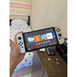 Oportunidade! Nintendo Switch Oled Seminovo Premium Todos Os Acessórios + Cartão 128gb + 4 Jogos - Pouco Tempo De Uso