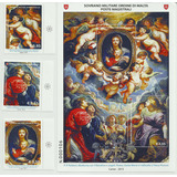 Ordem De Malta 2015 Bloco + 3 Selos Nossa Senhora Jesus Anjo