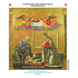 Ordem Malta 2017 Bloco Série Natal Pintura Nascimento Jesus