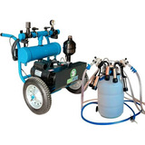 Ordenhadeira Movel Carrelo Bv300 Motor 1cv 1 Conjunto Duplo