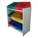 Organizador Brinquedos Multicolor Montessori Armário Colmeia