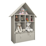 Organizador Casinha Infantil Mdf 100% Brinquedos Off White