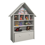 Organizador Casinha Infantil Mdf 100% Brinquedos Off White