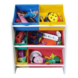 Organizador De Brinquedos Infantil Médio Colorido