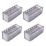 Organizador De Calcinhas P/ Gavetas Transp - Kit 10 Unidades
