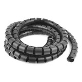 Organizador De Fios Cabos Espiral 3/4 Preto 15 Metros