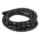 Organizador De Fios Cabos Espiral 3/4 Preto 5 Mts