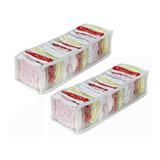 Organizador De Gavetas Transp. - Kit 2 Unids.