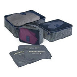 Organizador De Mala De Bagagem Viagem Kit 6 Necessaire Bolsa
