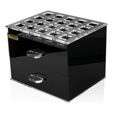 Organizador De Maquiagens Realce Em Acrílico Preto Perfeito!