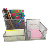 Organizador De Mesa Aramado Porta Canetas Lápis Papel Clips