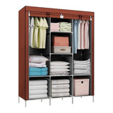 Organizador De Roupas Caixa Decoteam 28105 - Brasil Tamanho G Com 8 Divisores Color Marrom