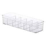 Organizador De Roupascaixa Paramount Plásticos Calcinha, Meias, Roupa, Cueca Com 6 Divisores Color Tranparente