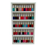 Organizador Esmaltes Mdf Branco - 50 Esmaltes - Com Suportes