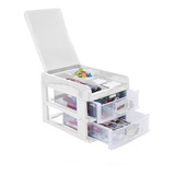 Organizador Gaveteiro Mesa Porta Joias Bijuteria C/ Estojo