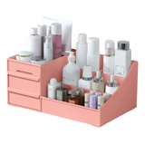 Organizador Mesa Porta Treco Caneta Gaveta Escritório Multiu Cor Rosa