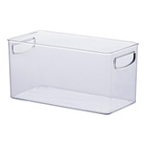 Organizador Multiuso C/ Alças Cozinha Banheiro 30x15x15 1072 Cor Transparente