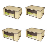 Organizador Multiuso Marfim (p) 45x45x20cm - 4 Unidades
