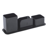 Organizador Porta Canetas Clipes Lembretes Preto Dello